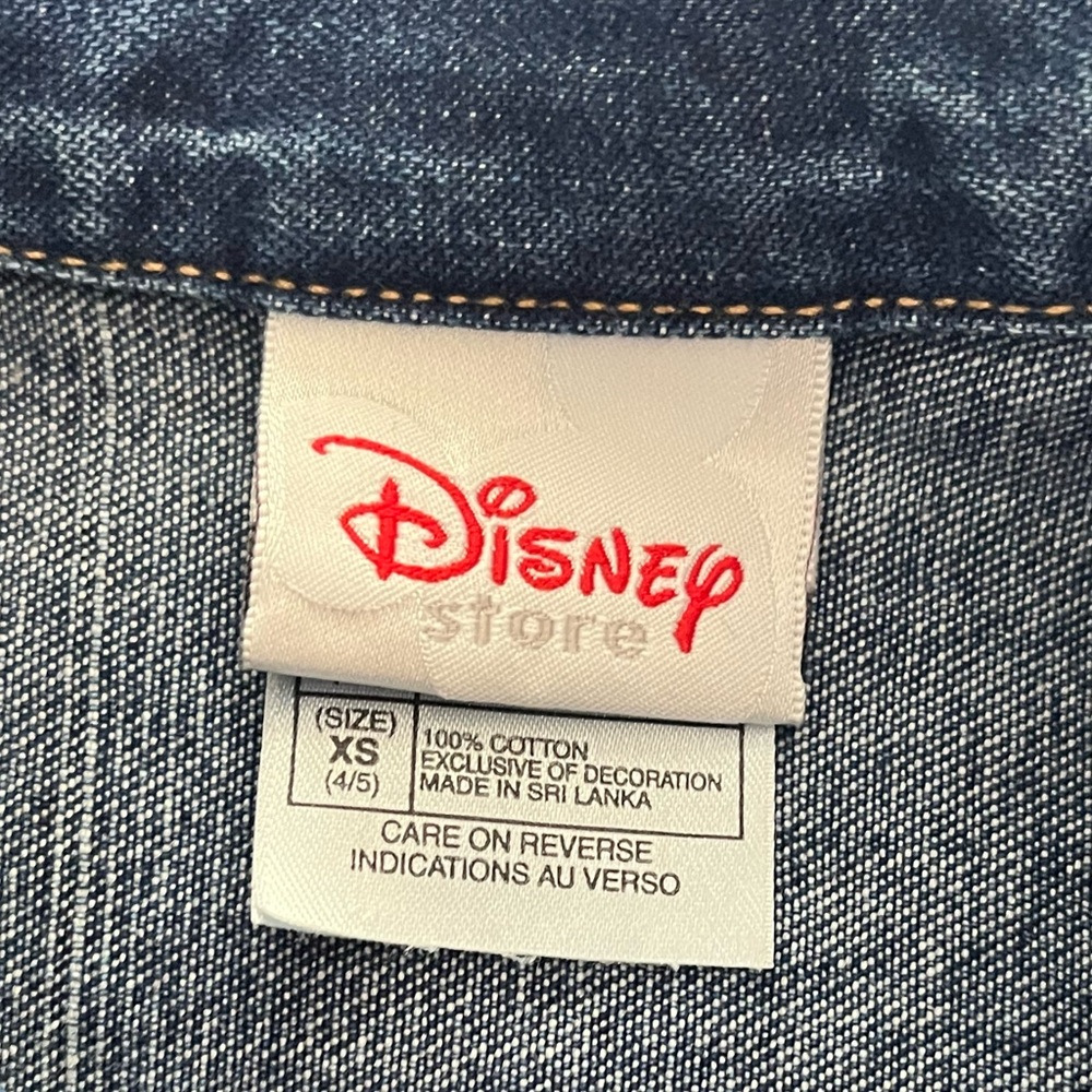 Vtg Disney Store Mickey Mouse 1928 MVP Division Denim Varsity Jacket - Picture 5 of 8